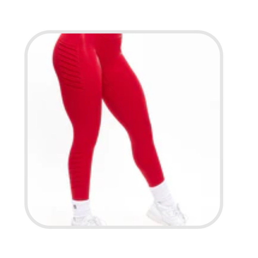 Buffbunny Moto Pocket Legging - Red Hot